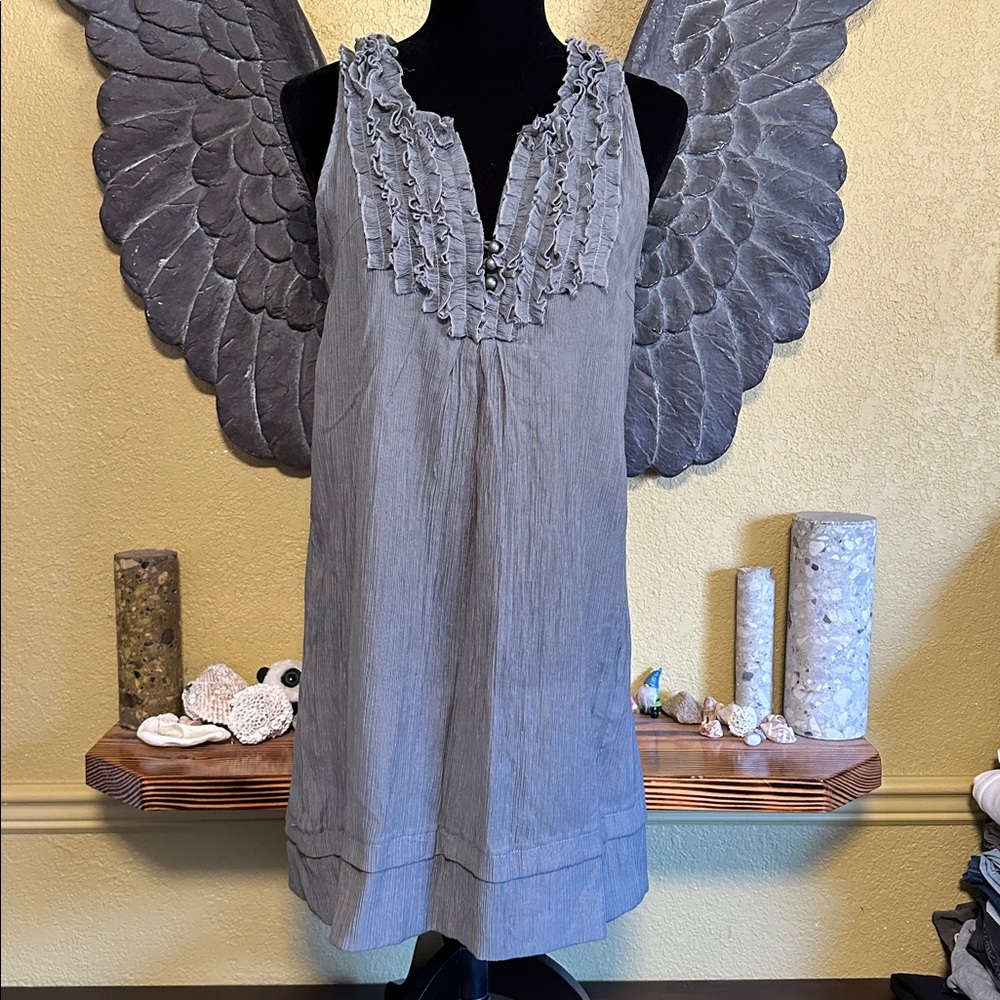Lapis Gray Textured Dress